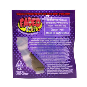 Faded Fruits Grape Ape Gummies - 500mg THC
