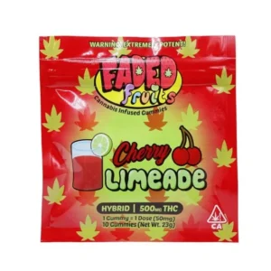 Faded Fruits Cherry Limeade Gummies - 500mg THC