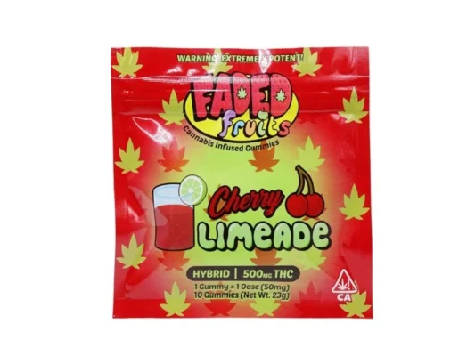 Faded Fruits Cherry Limeade Gummies - 500mg THC