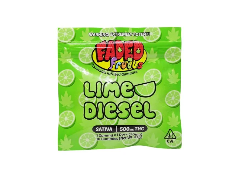 Faded Fruits Lime Diesel Gummies Faded Fruits Lime Diesel Gummies