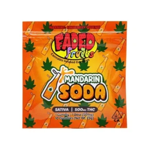 Faded Fruits Mandarin Soda Gummies - 500mg THC