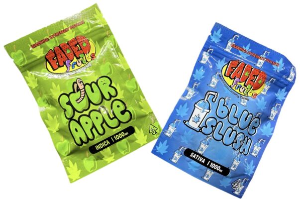 Faded Fruits Blue Slush Gummies