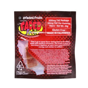 Faded Fruits Cola Gummies 500mg