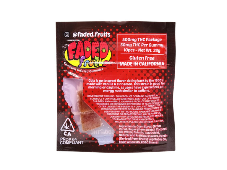 Faded Fruits Cola Gummies 500mg Faded Fruits Cola Gummies 500mg