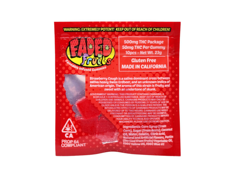 Faded Fruits Strawberry Cough – 500mg THC Faded Fruits Strawberry Cough – 500mg THC