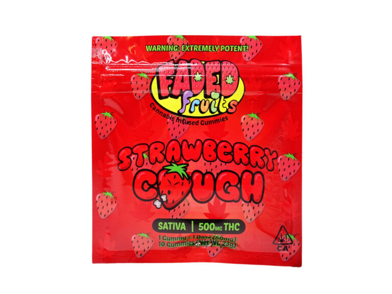 Faded Fruits Strawberry Cough – 500mg THC Faded Fruits Strawberry Cough – 500mg THC