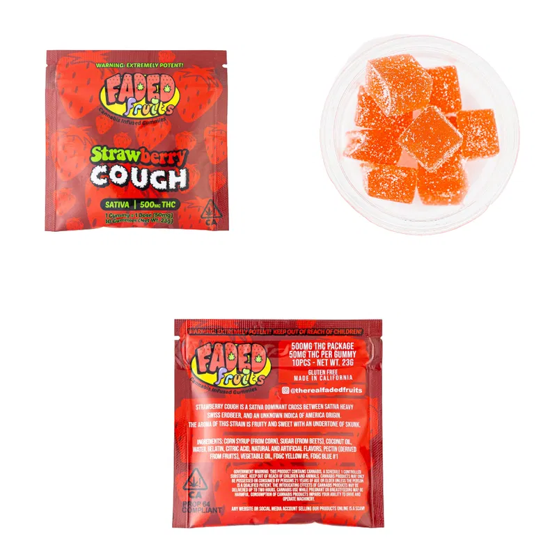 Faded Fruits Strawberry N Cream – 500mg THC Faded Fruits Strawberry N Cream – 500mg THC