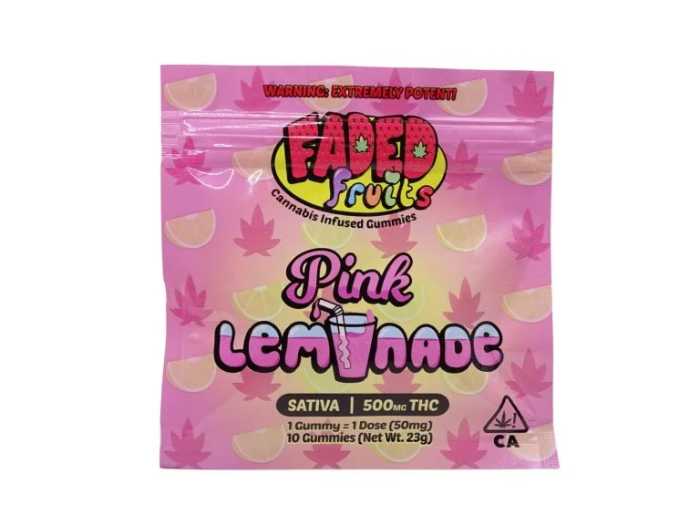 Faded Fruits Pink Lemonade - 500mg THC Faded Fruits Pink Lemonade - 500mg THC
