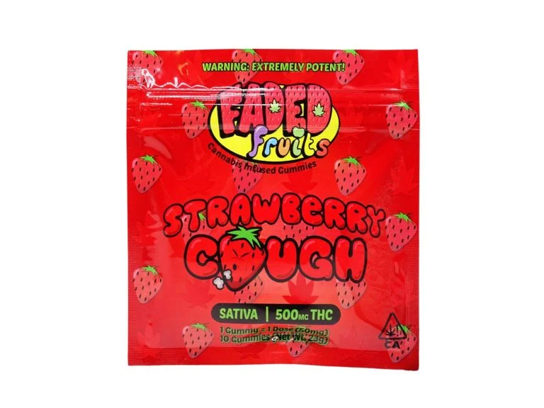Faded Fruits Strawberry Cough – 500mg THC Faded Fruits Strawberry Cough – 500mg THC