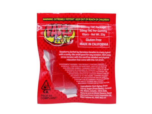 Faded Fruits Raspberry Sorbet - 500MG THC