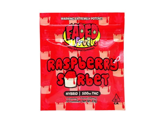 Faded Fruits Raspberry Sorbet - 500MG THC