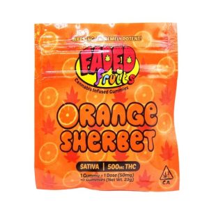 Faded Fruits Orange Sherbet - 500MG THC Gummies