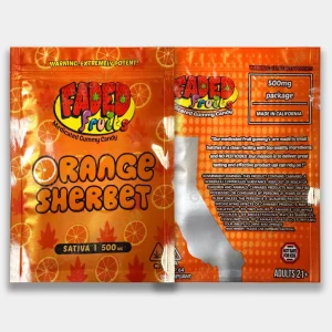 Faded Fruits Orange Sherbet - 500MG THC Gummies