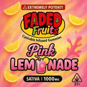 Faded Fruits Pink Lemonade 1000mg Gummy