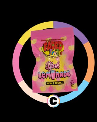 Faded Fruits Pink Lemonade 1000mg Gummy