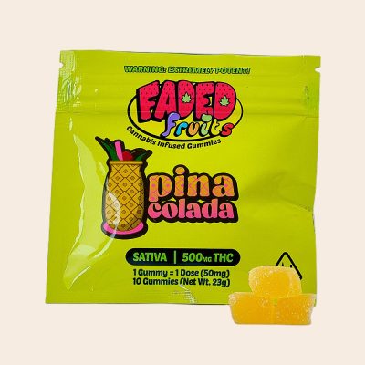 Faded Fruits Pina Colada 500mg THC